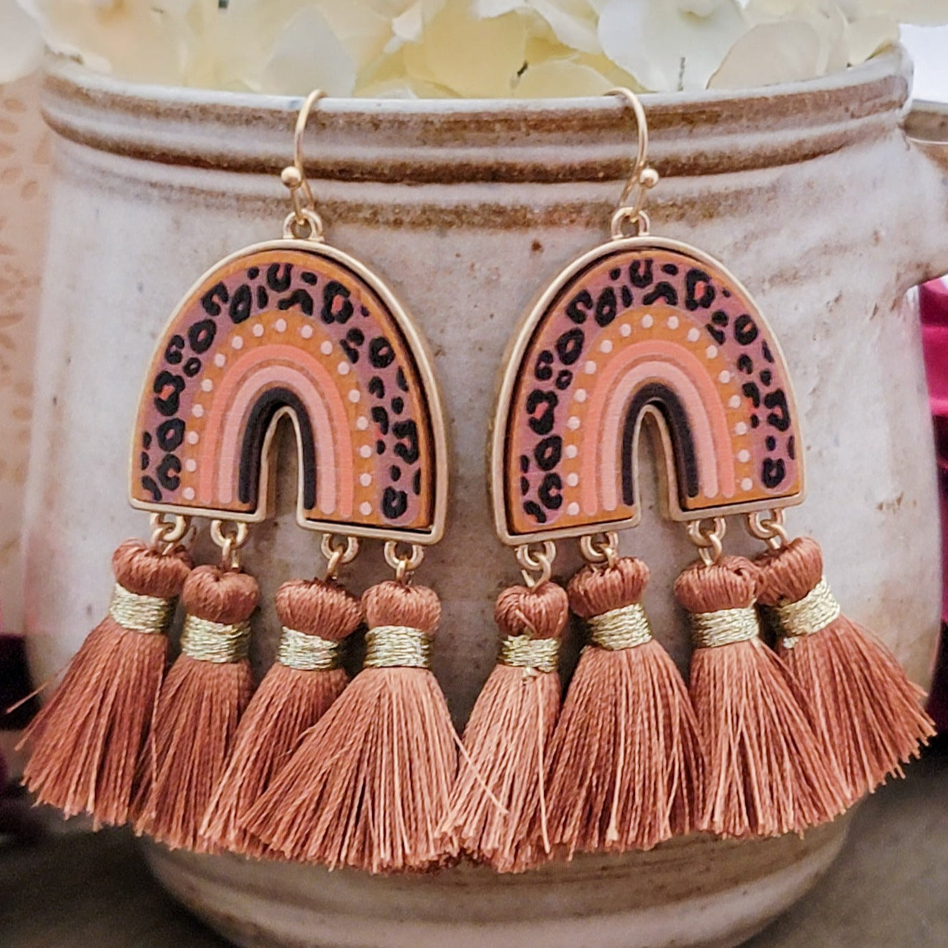 Leopard Tassel Earrings - Nicki Lynn Jewelry