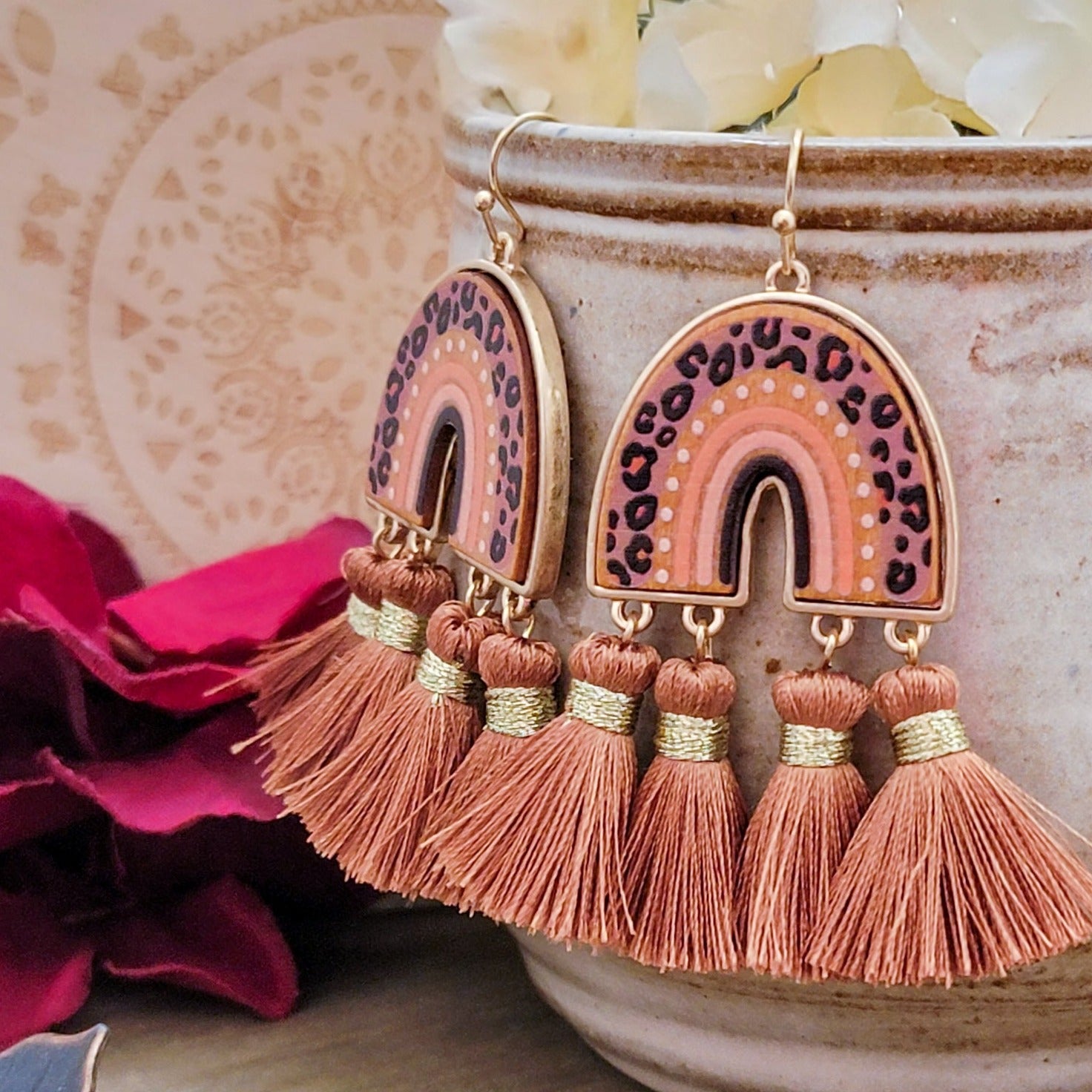 Leopard Tassel Earrings - Nicki Lynn Jewelry