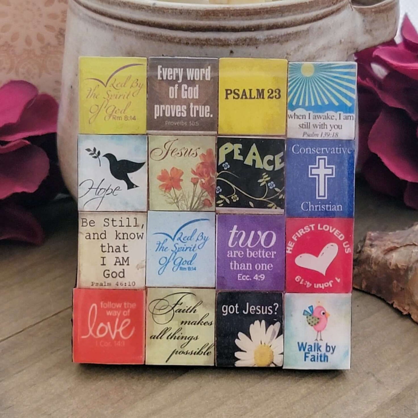 Christian Tile Mosaic Coaster- Set of 4 - Nicki Lynn Jewelry