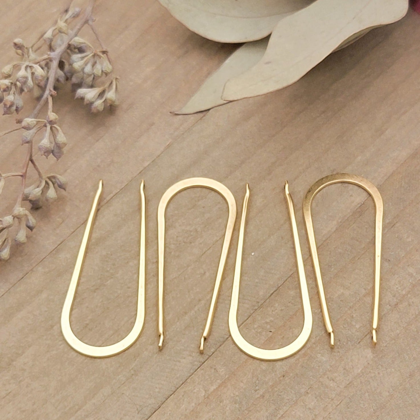 Open Long Horseshoe Frame-2pieces-48mmx20mm - Nicki Lynn Jewelry
