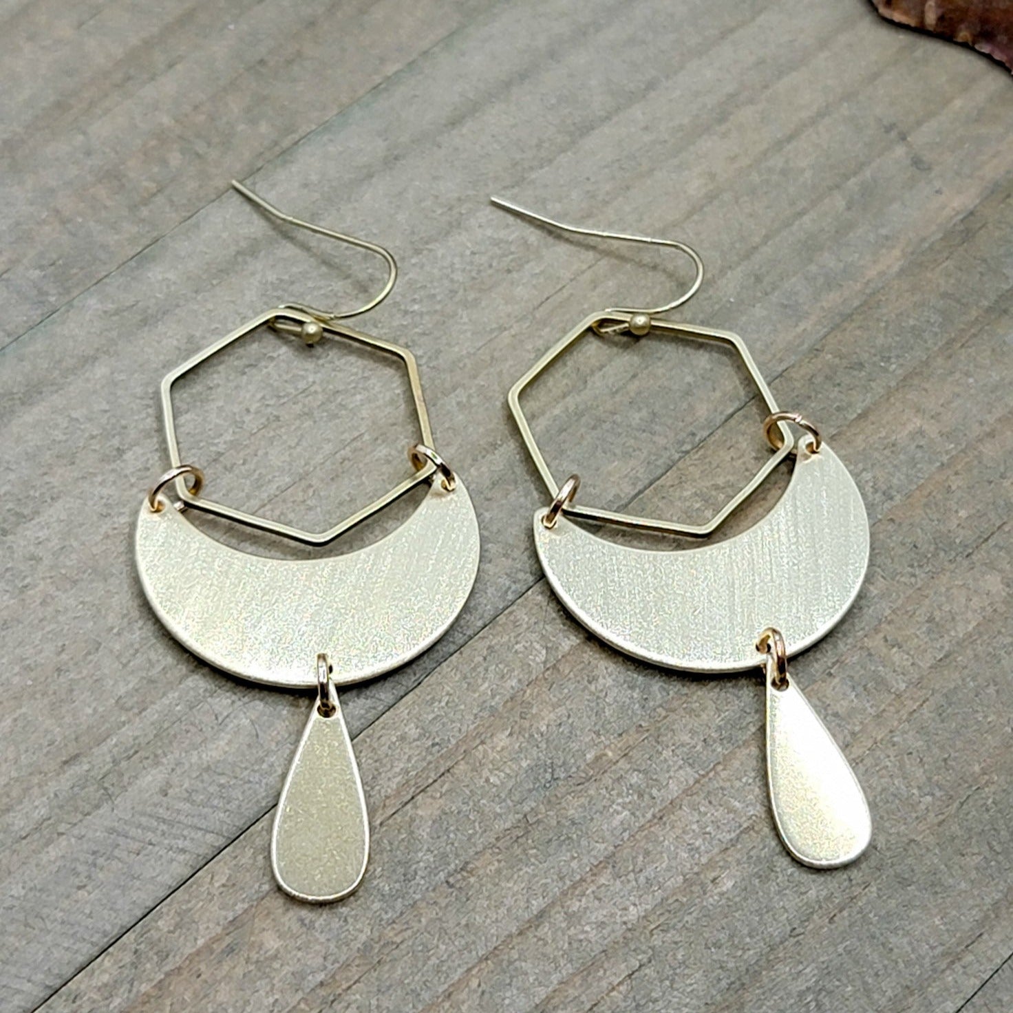 Geometric Pendant Earrings - Nicki Lynn Jewelry
