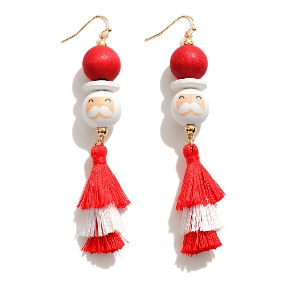 Santa Tassel Earrings- Limited Edition - Nicki Lynn Jewelry