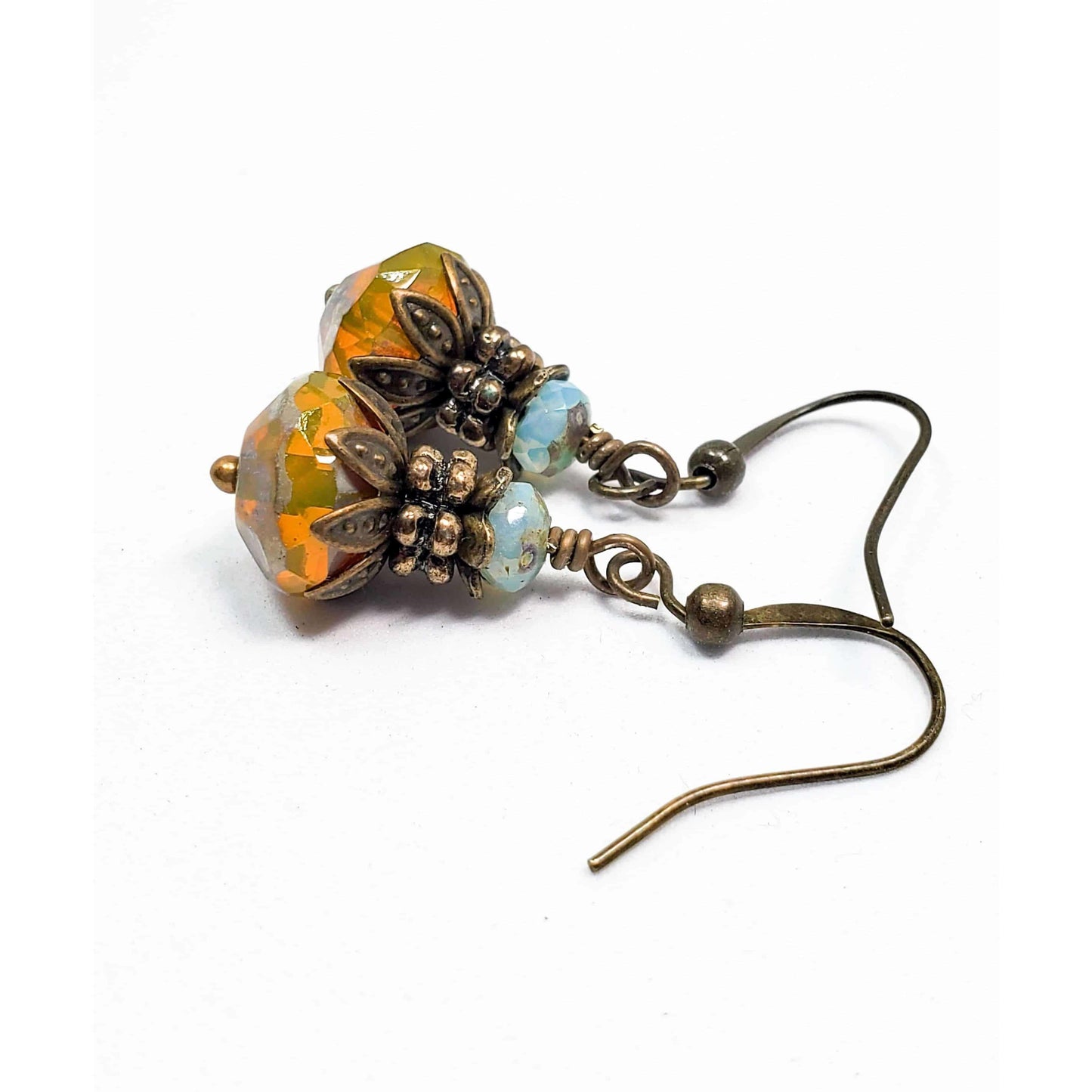 Picasso Czech Bead Earrings - Nicki Lynn Jewelry