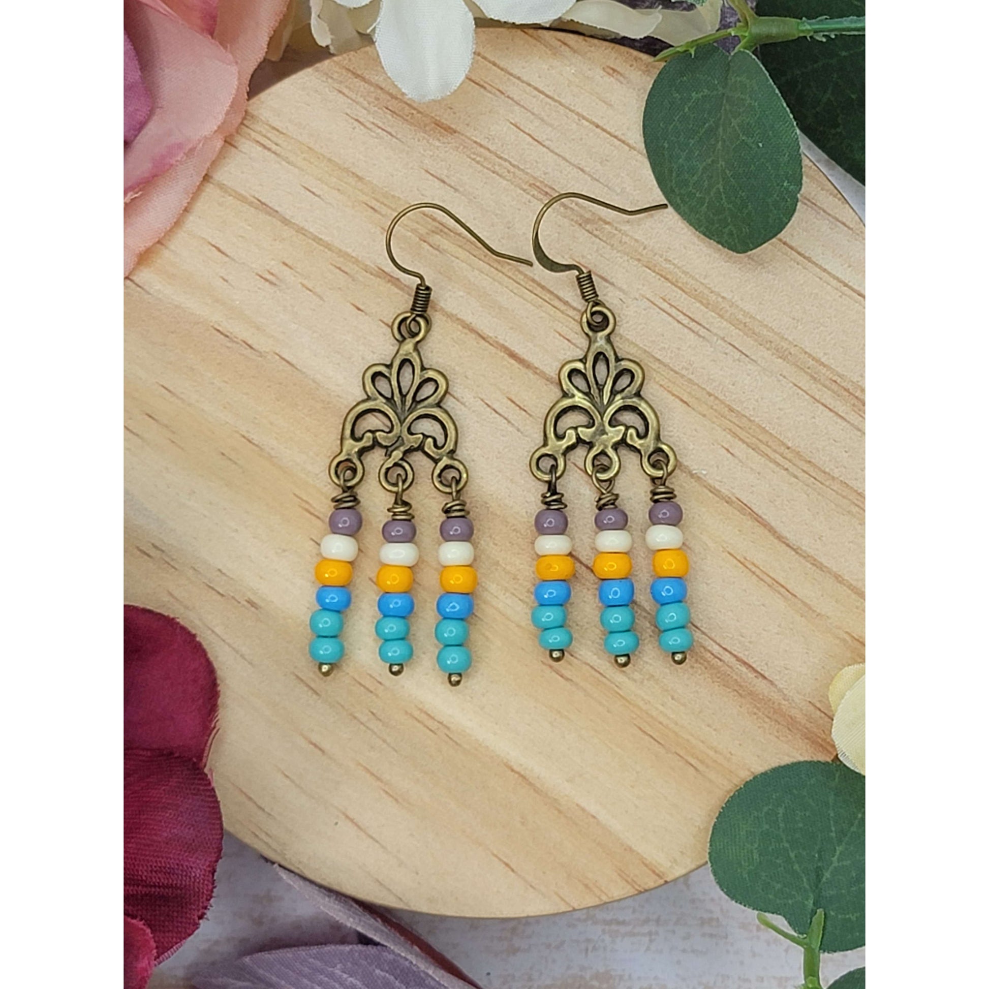 Seed Bead Fringe Earrings - Nicki Lynn Jewelry