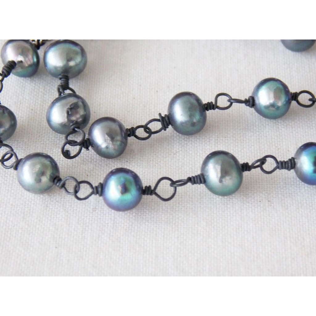 Vintage Freshwater Pearl Triple Strand Necklace - Nicki Lynn Jewelry